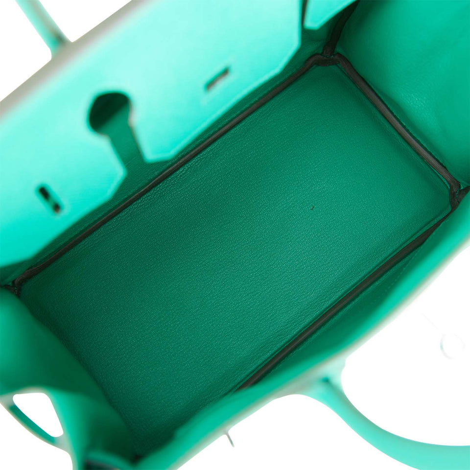 Hermes Birkin 30 Vert Jade Epsom Palladium Hardware