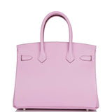 Hermes Birkin 30 Mauve Sylvestre Epsom Palladium Hardware