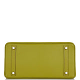 Hermes Birkin 30 Vert Anis Chevre Palladium Hardware