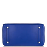 Hermes Birkin 30 Bleu Electric Tadelakt Palladium Hardware