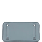 Hermes Birkin 25 Bleu Lin Verso Togo Palladium Hardware