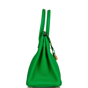 Hermes Birkin 30 Bambou Clemence Gold Hardware