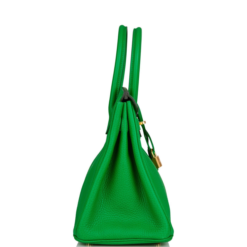 Hermes Birkin 30 Bambou Clemence Gold Hardware