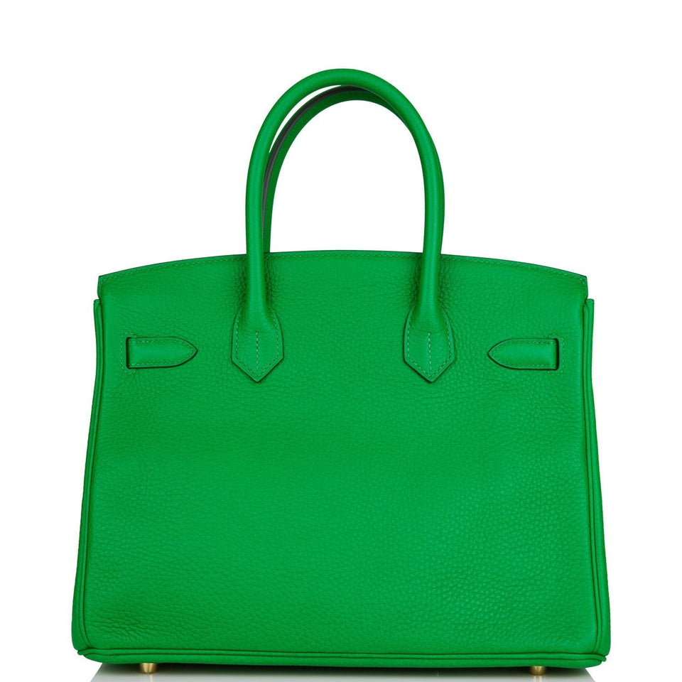 Hermes Birkin 30 Bambou Clemence Gold Hardware