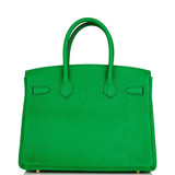 Hermes Birkin 30 Bambou Clemence Gold Hardware