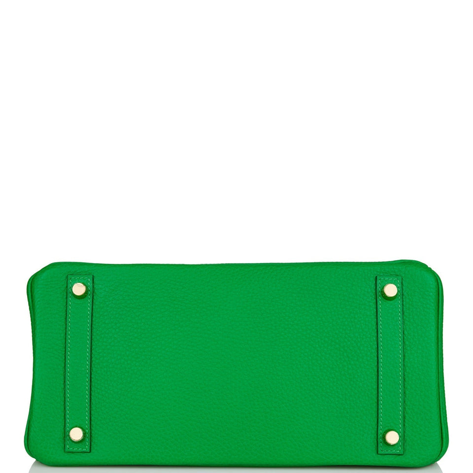 Hermes Birkin 30 Bambou Clemence Gold Hardware