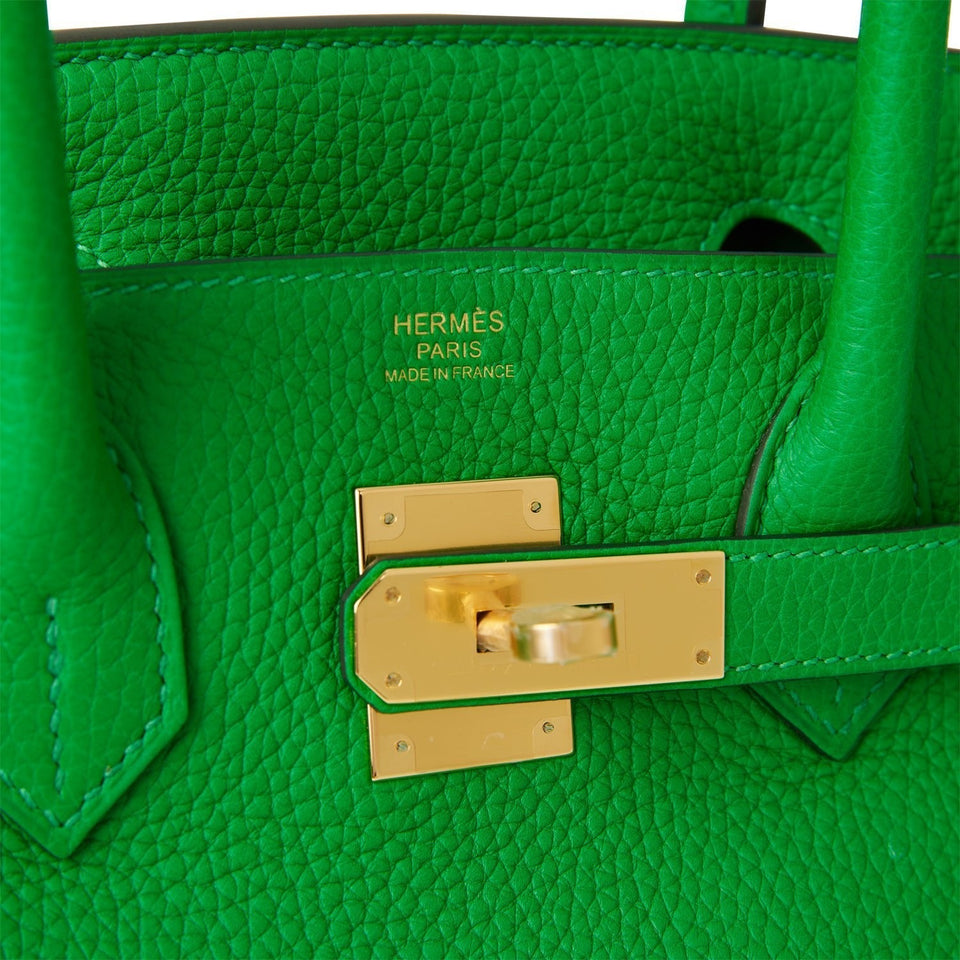 Hermes Birkin 30 Bambou Clemence Gold Hardware