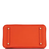 Hermes Birkin 30 Orange Poppy Togo Gold Hardware
