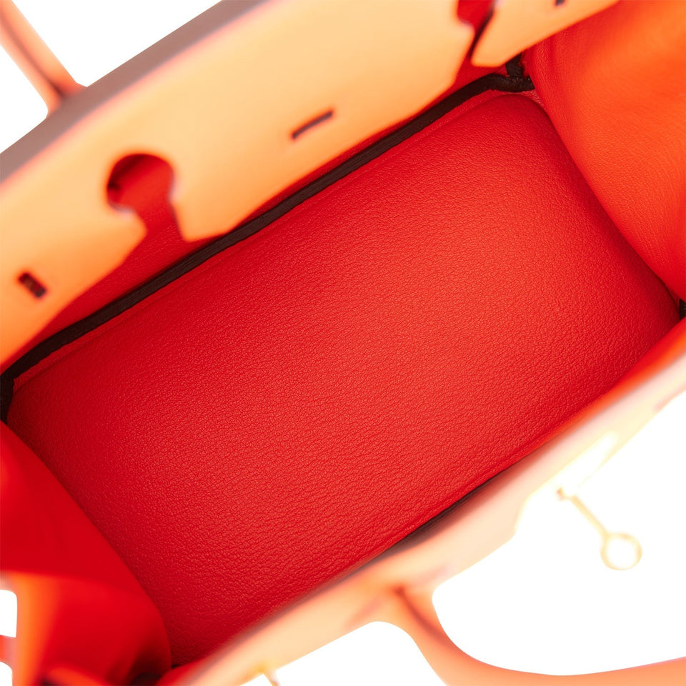 Hermes Birkin 30 Orange Poppy Togo Gold Hardware
