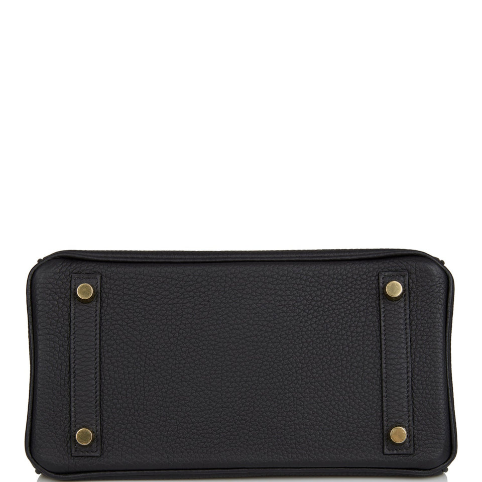 Hermes Birkin 25 Black Togo Gold Hardware