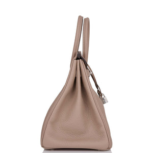 Hermes Birkin 35 Gris Tourterelle Togo Palladium Hardware