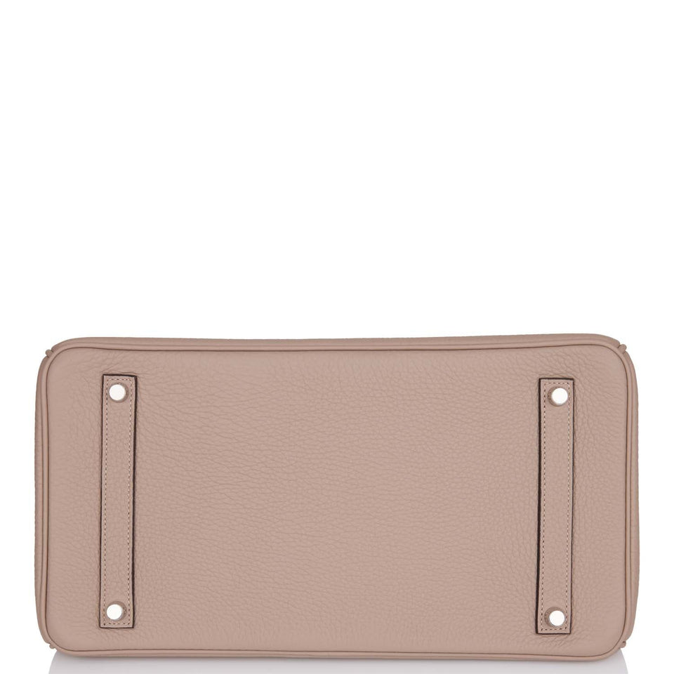 Hermes Birkin 35 Gris Tourterelle Togo Palladium Hardware