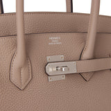 Hermes Birkin 35 Gris Tourterelle Togo Palladium Hardware