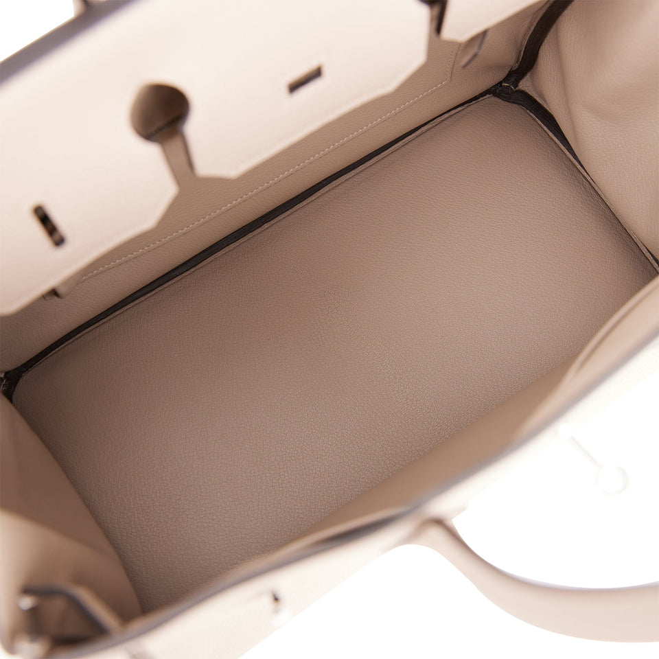 Hermes Birkin 35 Gris Tourterelle Togo Palladium Hardware