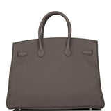 Hermes Birkin 35 Etain Togo Palladium Hardware