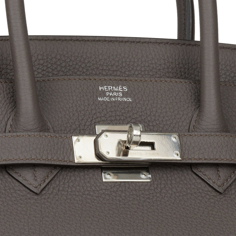 Hermes Birkin 35 Etain Togo Palladium Hardware