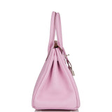 Hermes Birkin 30 Mauve Sylvestre Clemence Palladium Hardware