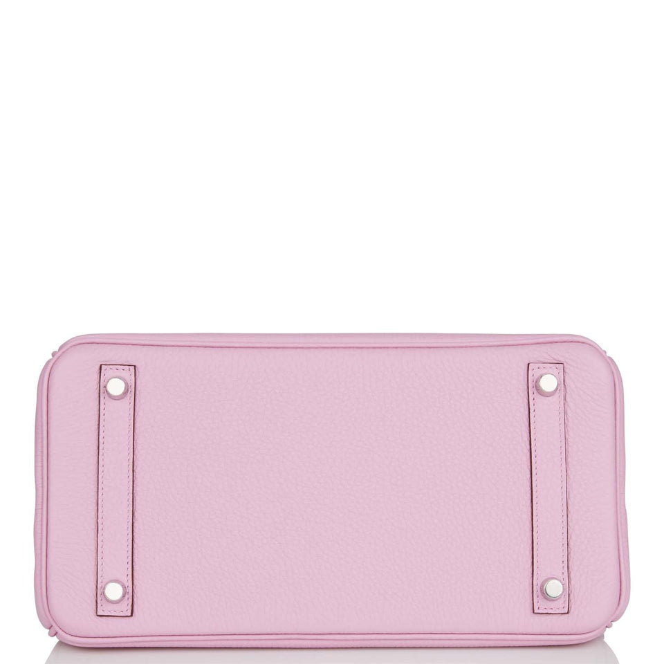 Hermes Birkin 30 Mauve Sylvestre Clemence Palladium Hardware