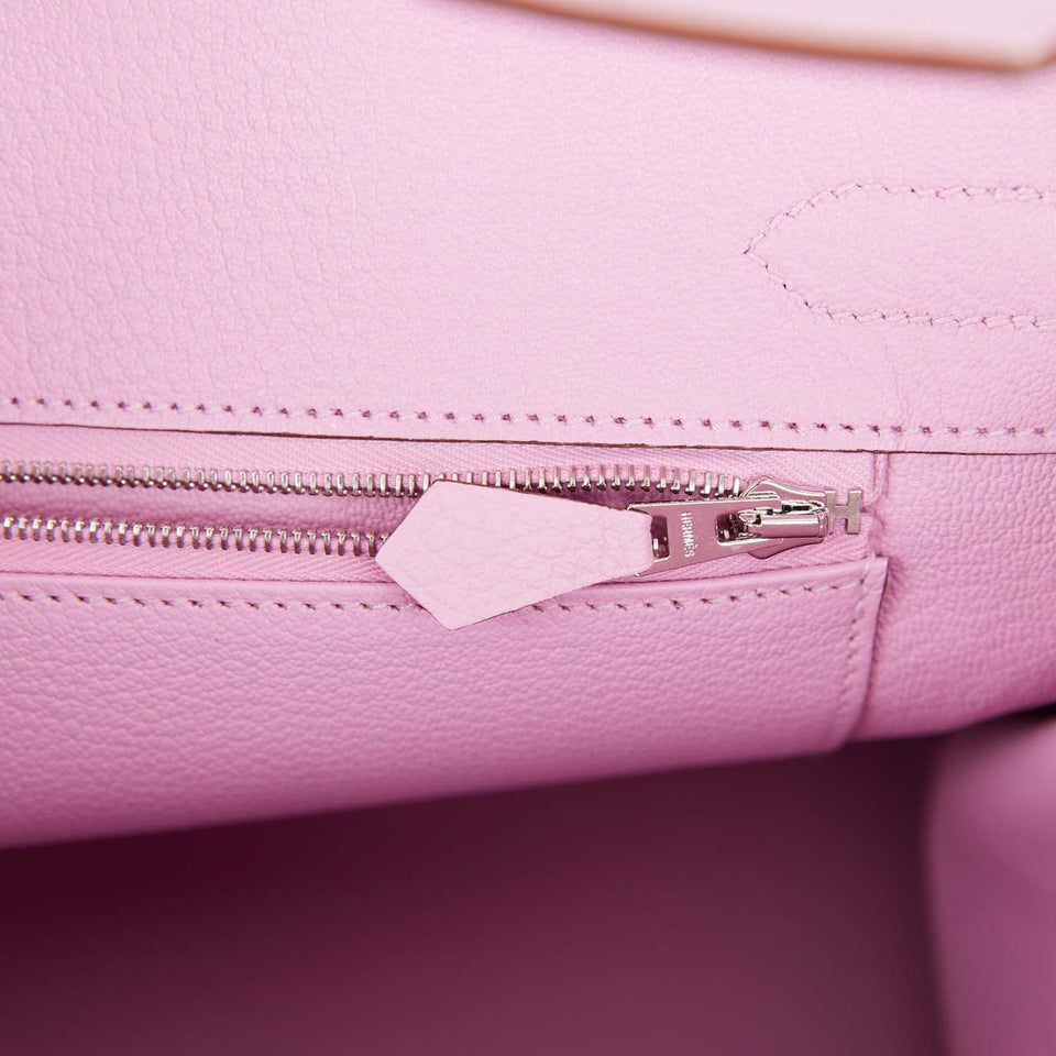 Hermes Birkin 30 Mauve Sylvestre Clemence Palladium Hardware