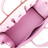 Hermes Birkin 25 Mauve Sylvestre Swift Rose Gold Hardware