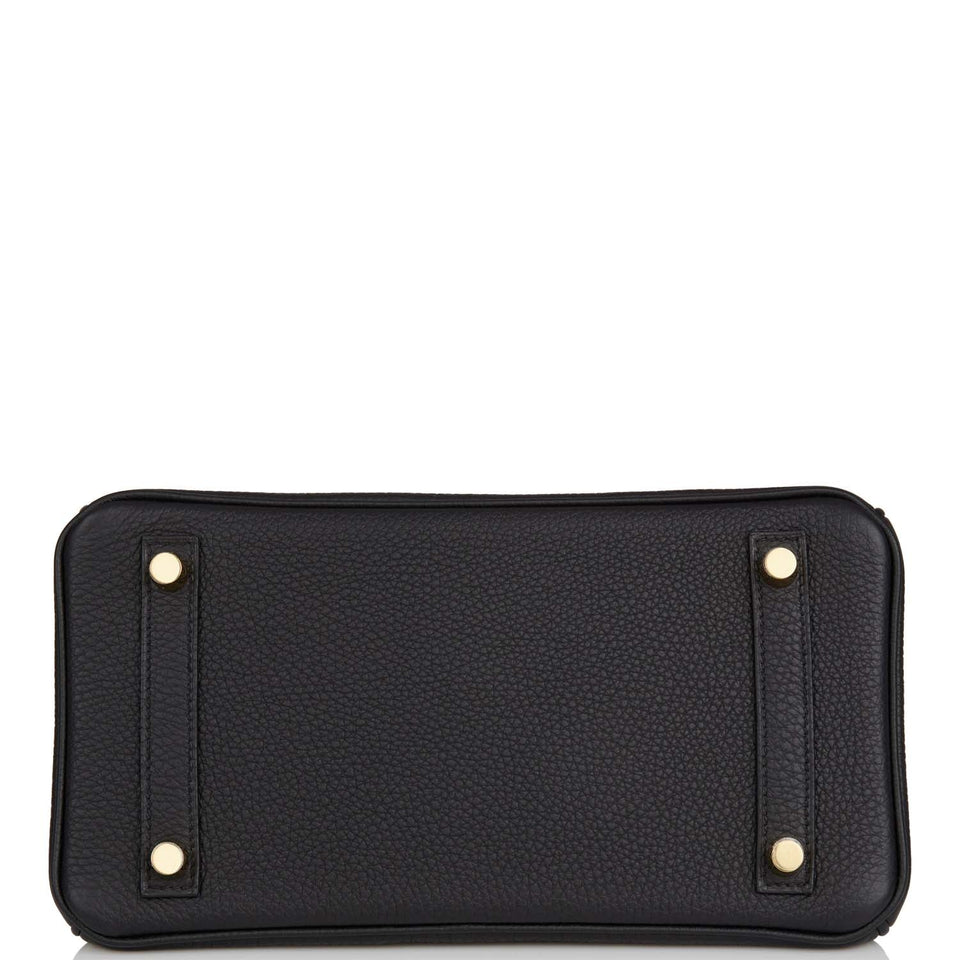 Hermes Birkin 25 Black Togo Gold Hardware