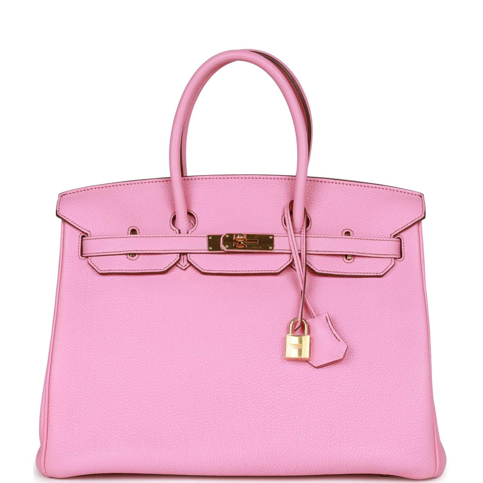 Hermes Birkin 35 Bubblegum Togo Gold Hardware