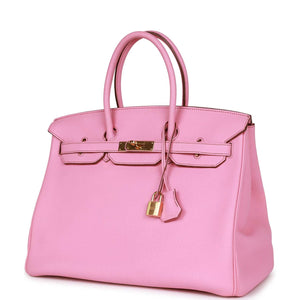 Hermes Birkin 35 Bubblegum Togo Gold Hardware