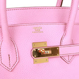 Hermes Birkin 35 Bubblegum Togo Gold Hardware