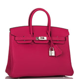 Hermes Birkin 25 Rose Mexico Togo Palladium Hardware