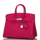 Hermes Birkin 25 Rose Mexico Togo Palladium Hardware