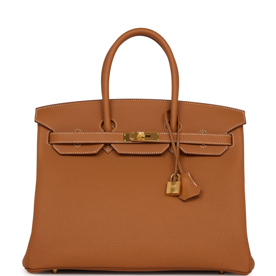 Hermes Birkin 35 Gold Togo Gold Hardware
