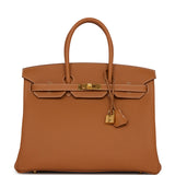 Hermes Birkin 35 Gold Togo Gold Hardware