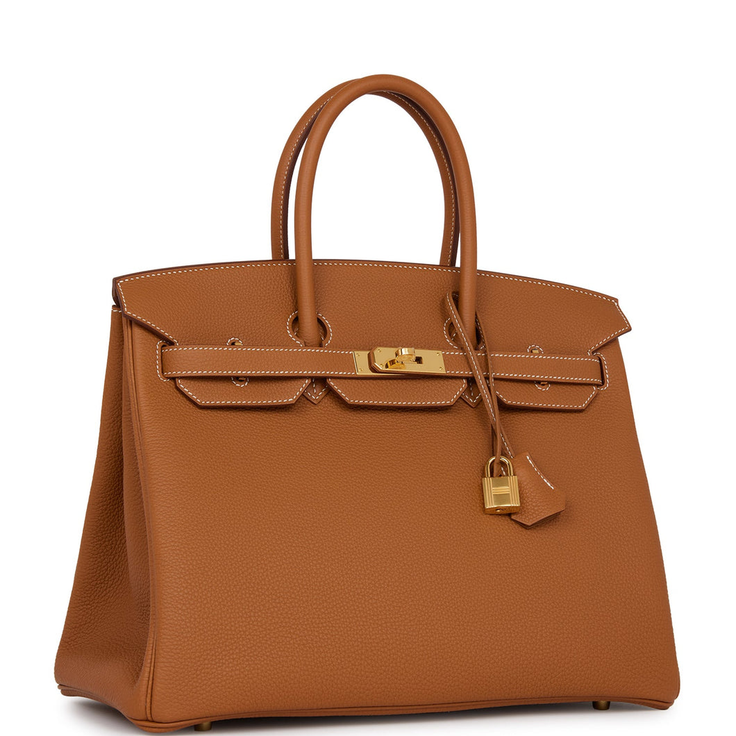 Hermes Birkin 35 Gold Togo Gold Hardware