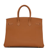 Hermes Birkin 35 Gold Togo Gold Hardware