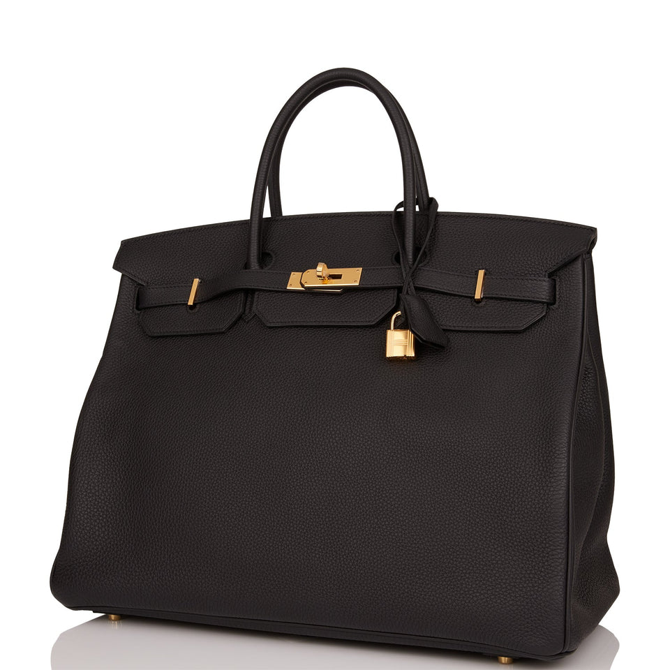 Hermes Birkin 40 Black Togo Gold Hardware
