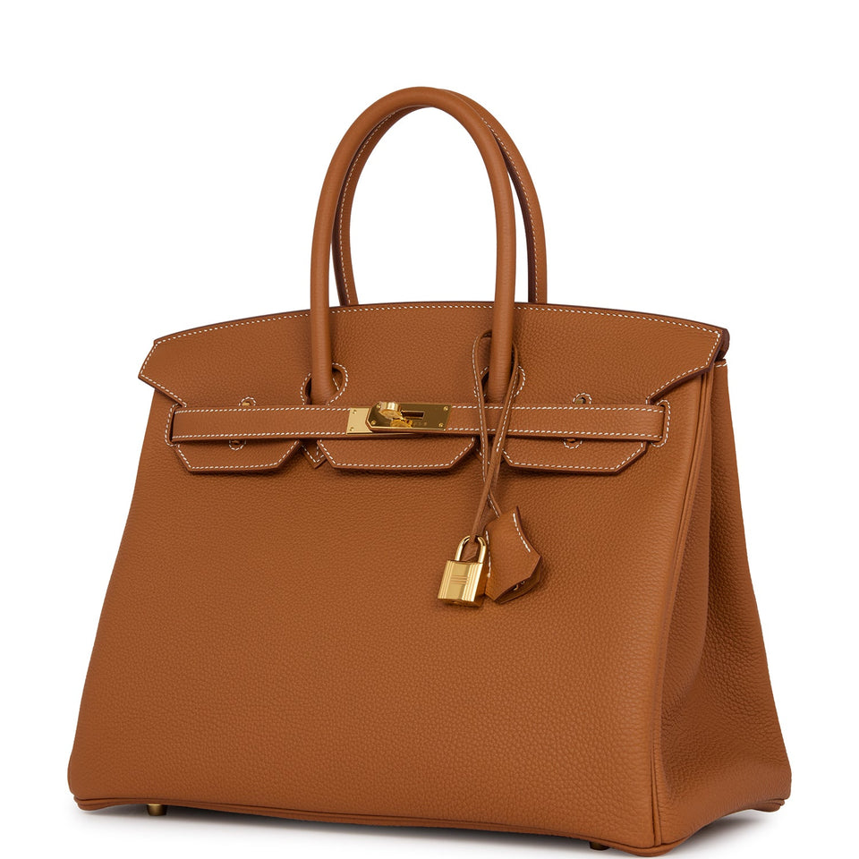 Hermes Birkin 35 Gold Togo Gold Hardware
