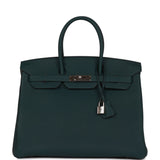 Hermes Birkin 35 Vert Cypress Togo Palladium Hardware