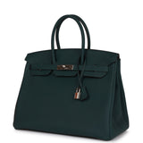 Hermes Birkin 35 Vert Cypress Togo Palladium Hardware