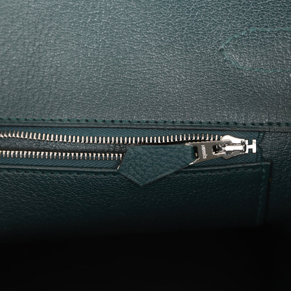 Hermes Birkin 35 Vert Cypress Togo Palladium Hardware