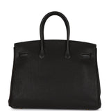 Hermes Birkin 35 Black Togo Gold Hardware