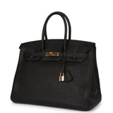 Hermes Birkin 35 Black Togo Gold Hardware