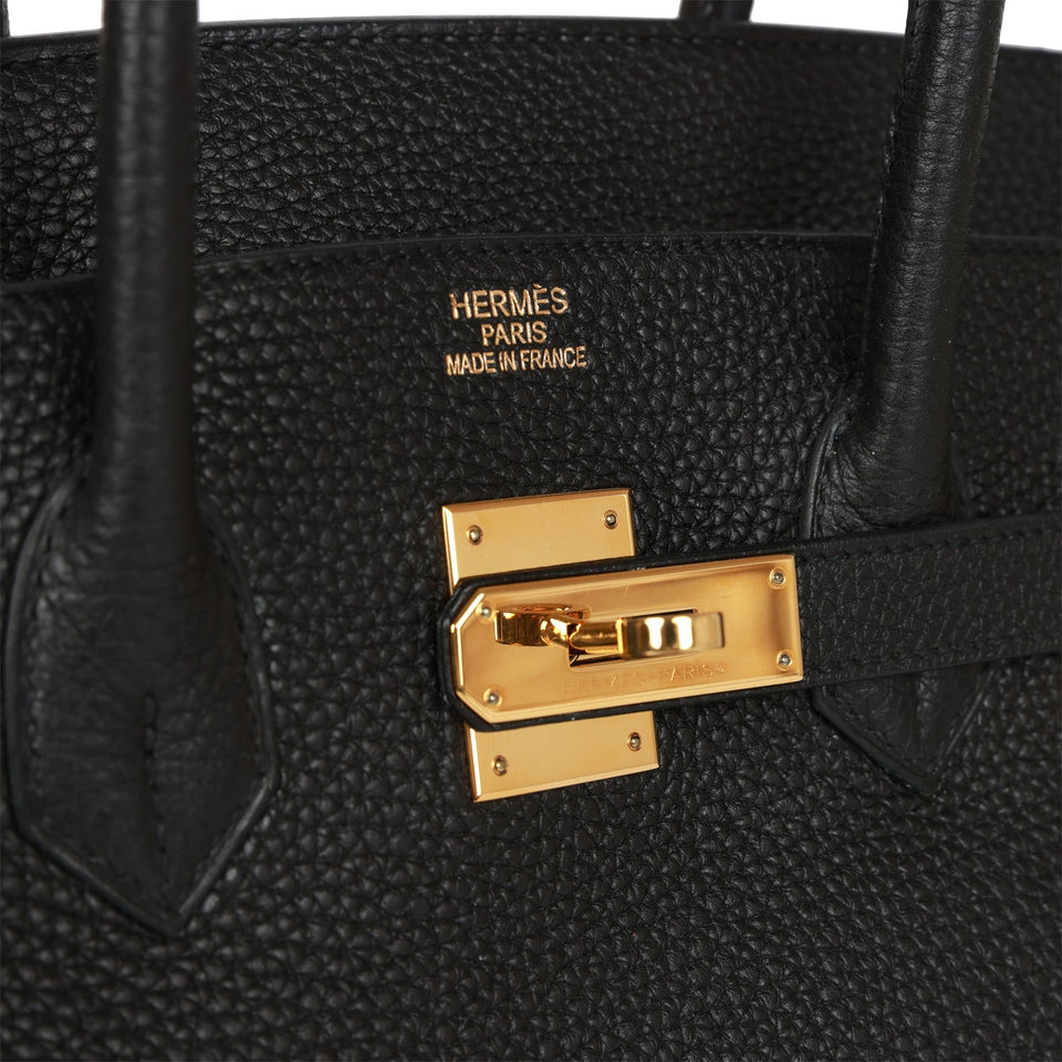 Hermes Birkin 35 Black Togo Gold Hardware