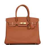 Hermes Birkin 30 Gold Jonathan Gold Hardware