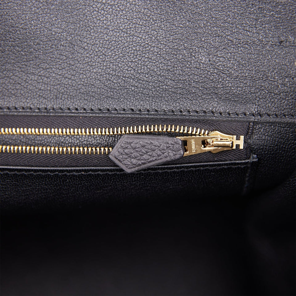 Hermes Birkin 30 Black Togo Rose Gold Hardware