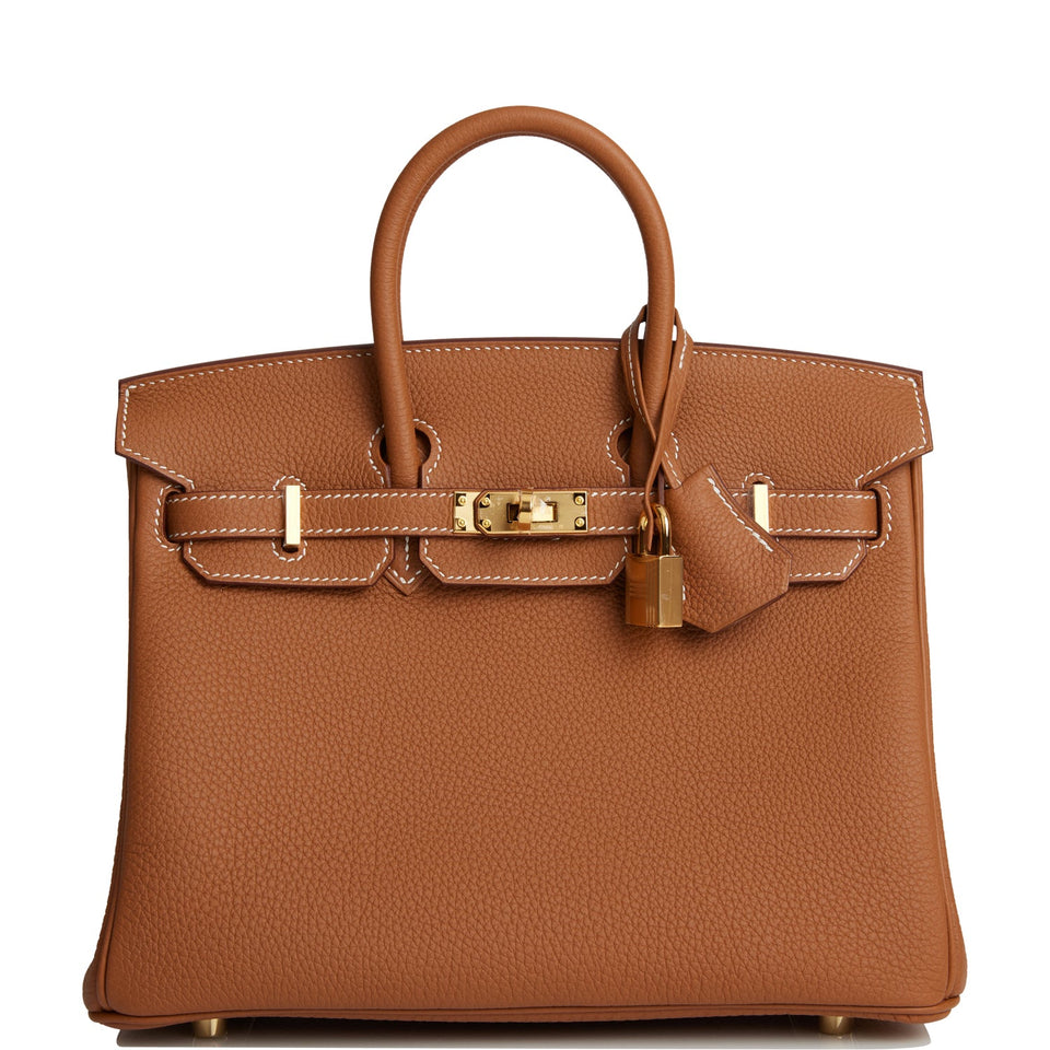Hermes Birkin 25 Gold Togo Gold Hardware