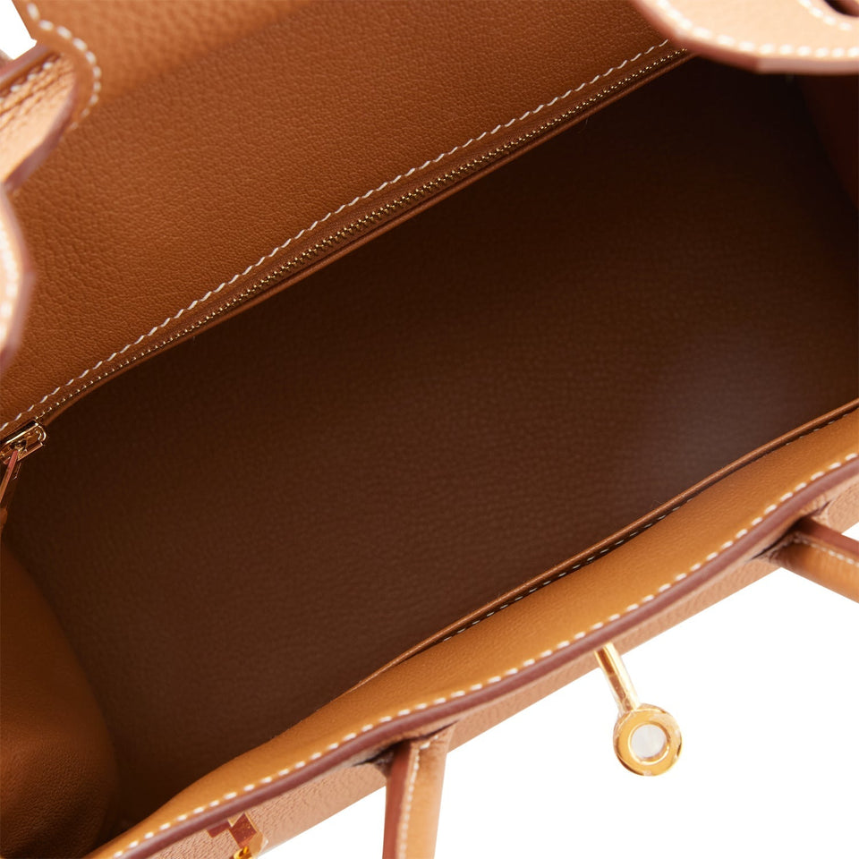 Hermes Birkin 25 Gold Togo Gold Hardware