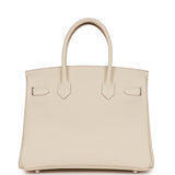 Hermes Birkin 30 Craie Epsom Palladium Hardware