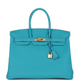 Hermes Birkin 35 Bleu de Nord Togo Goldhardware