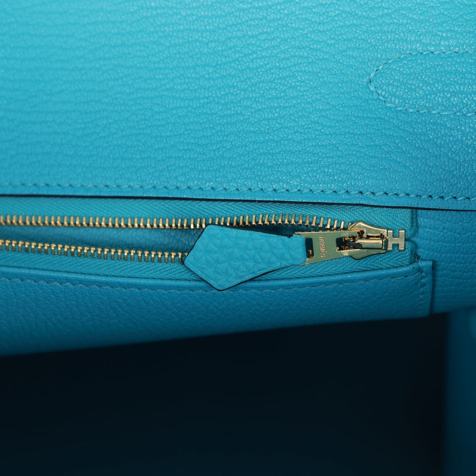Hermes Birkin 35 Bleu de Nord Togo Goldhardware