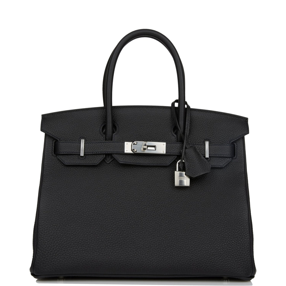 Hermes Birkin 30 Black Togo Palladium Hardware